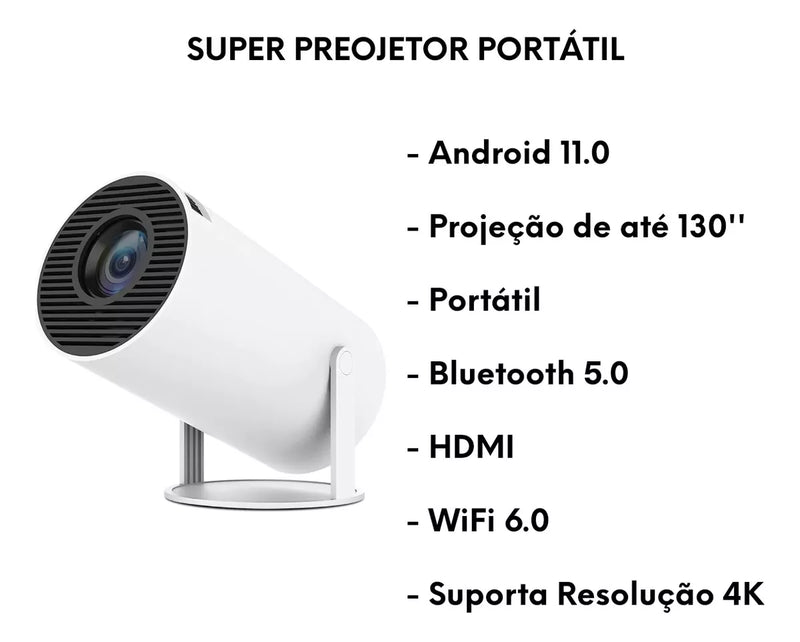 MINI PROJETOR DE CINEMA HD LED